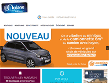 Tablet Screenshot of galerieoceane.com